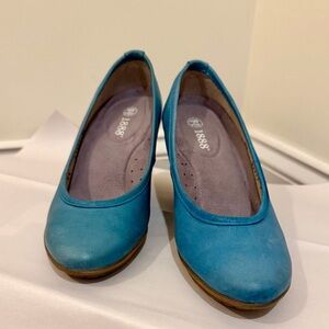 Julio de Mucha Leather Wedge Shoes